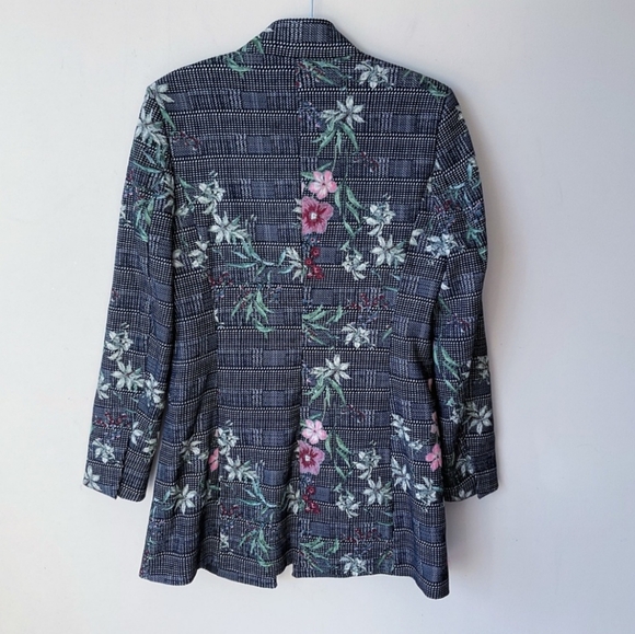 💚2 for 30$💙 Zara - Embroidered Jacquard Frock Coat Size L (Runs Small) - Picture 5 of 8